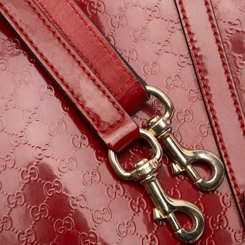 Small Microguccissima Patent Nice Dome Satchel - Image 10