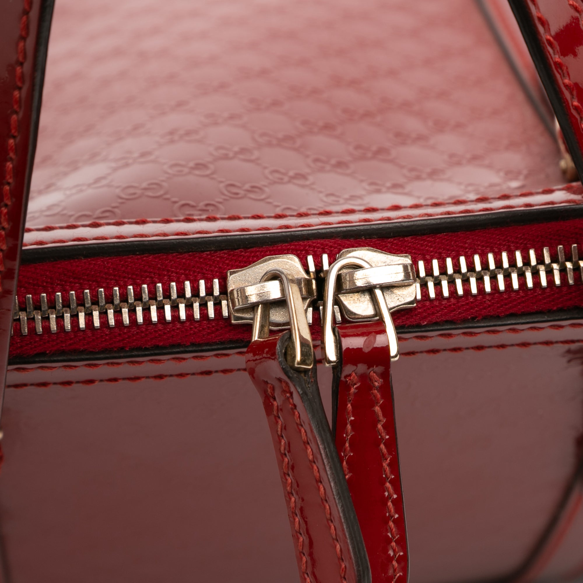 Small Microguccissima Patent Nice Dome Satchel - Image 7