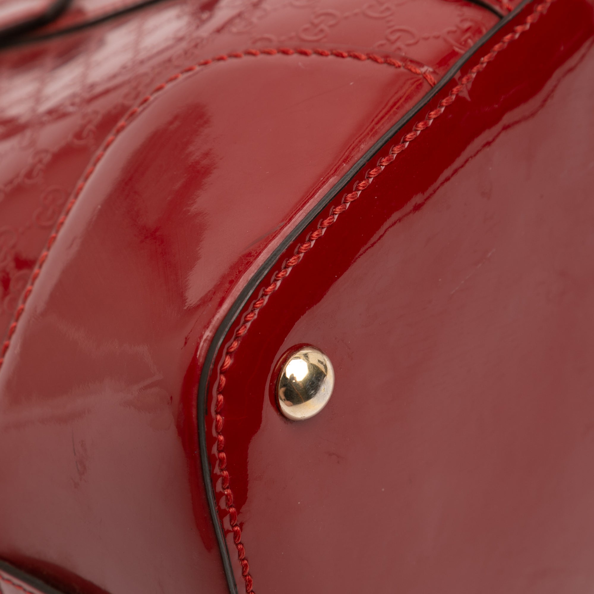 Small Microguccissima Patent Nice Dome Satchel - Image 9