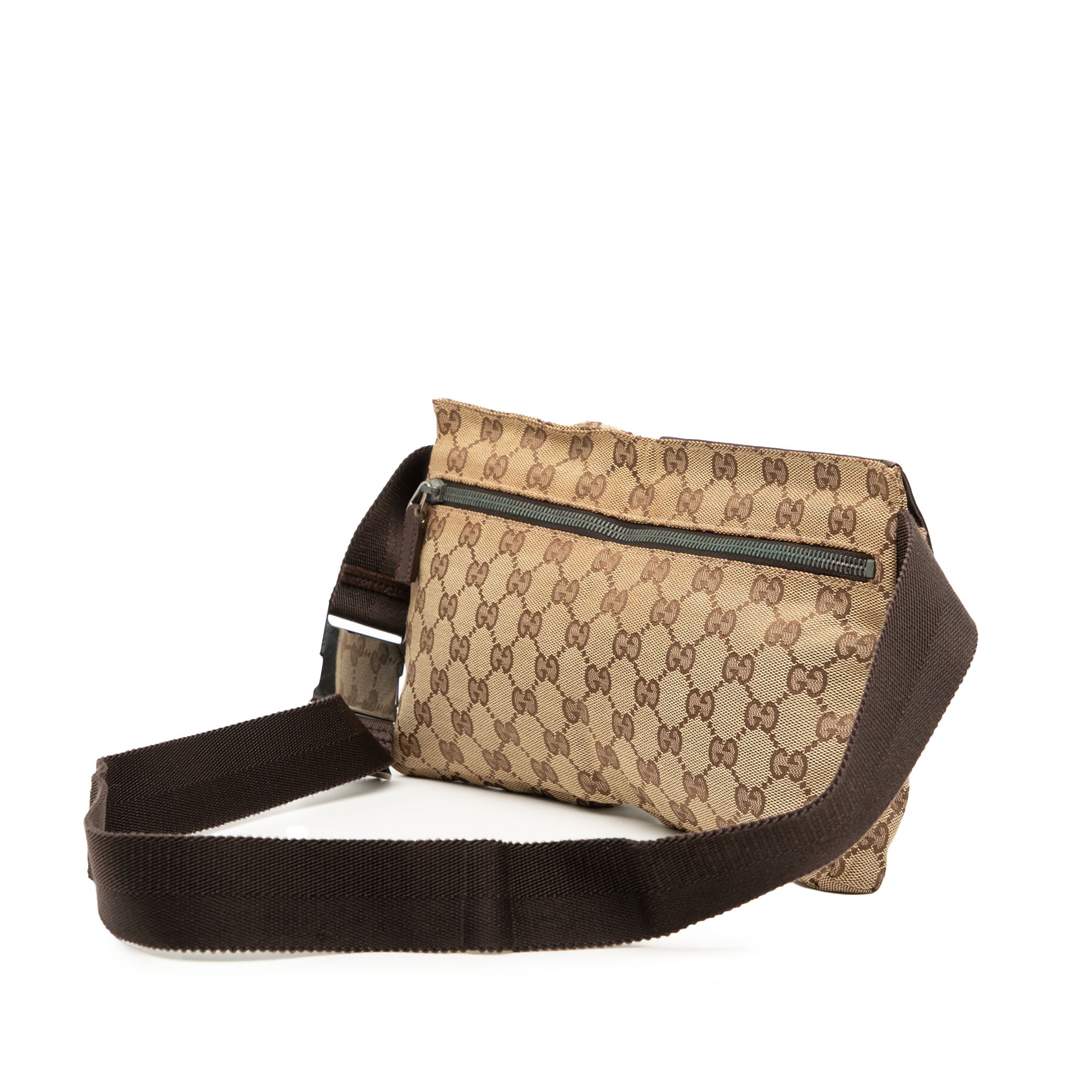 GG Canvas Double Pocket Belt Bag - Image 2