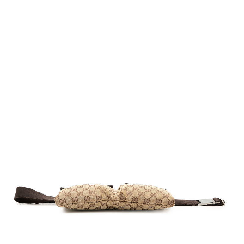 GG Canvas Double Pocket Belt Bag - Image 3