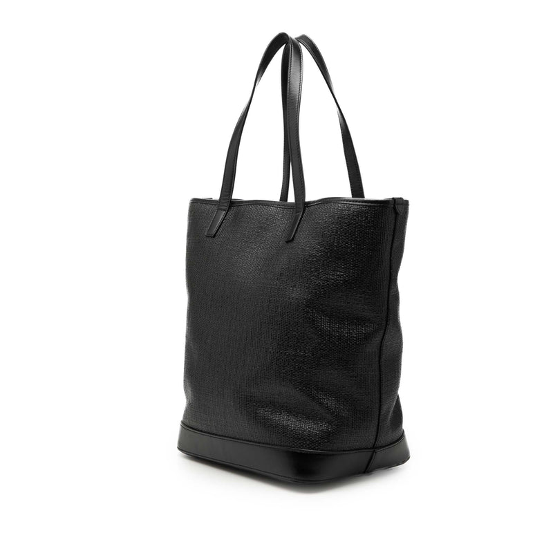 Raffia Teddy Shopping Tote - Image 2