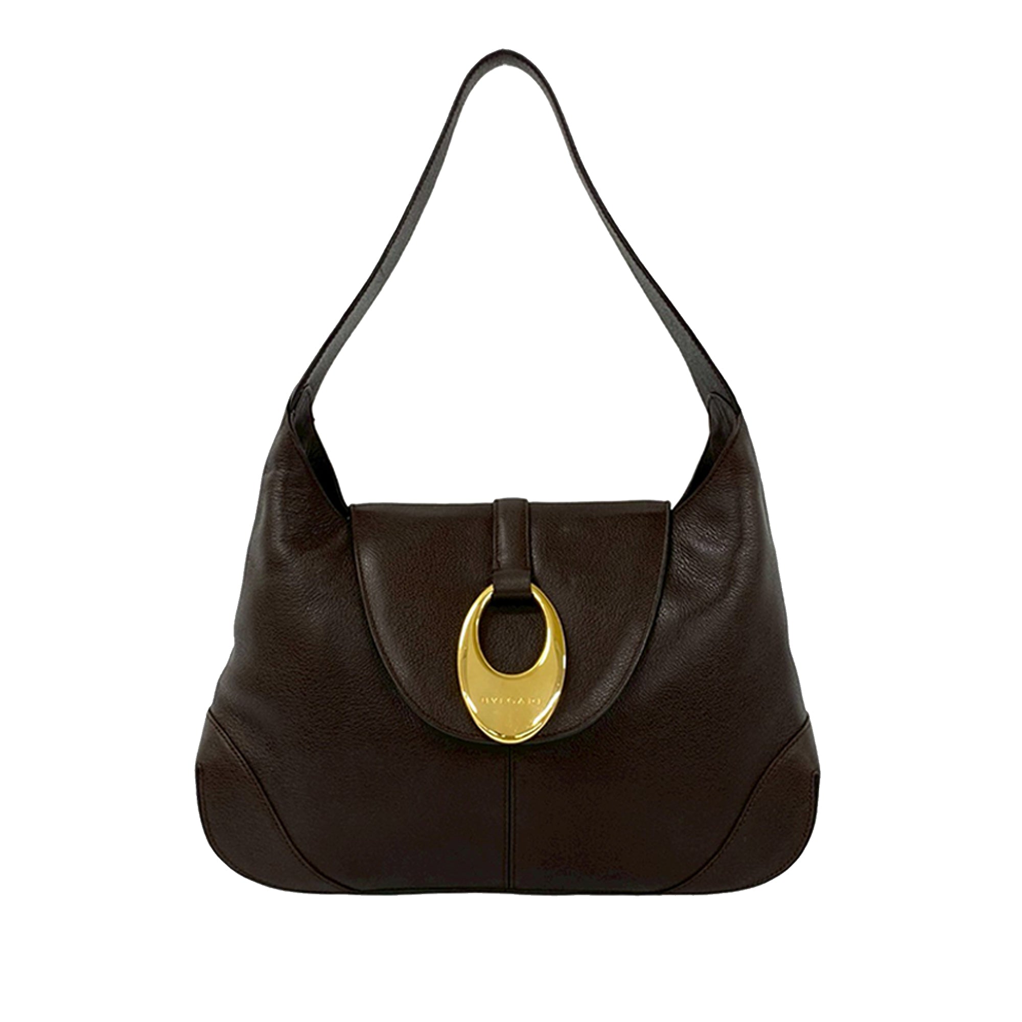 Leather Front Ring Hobo - Image 1