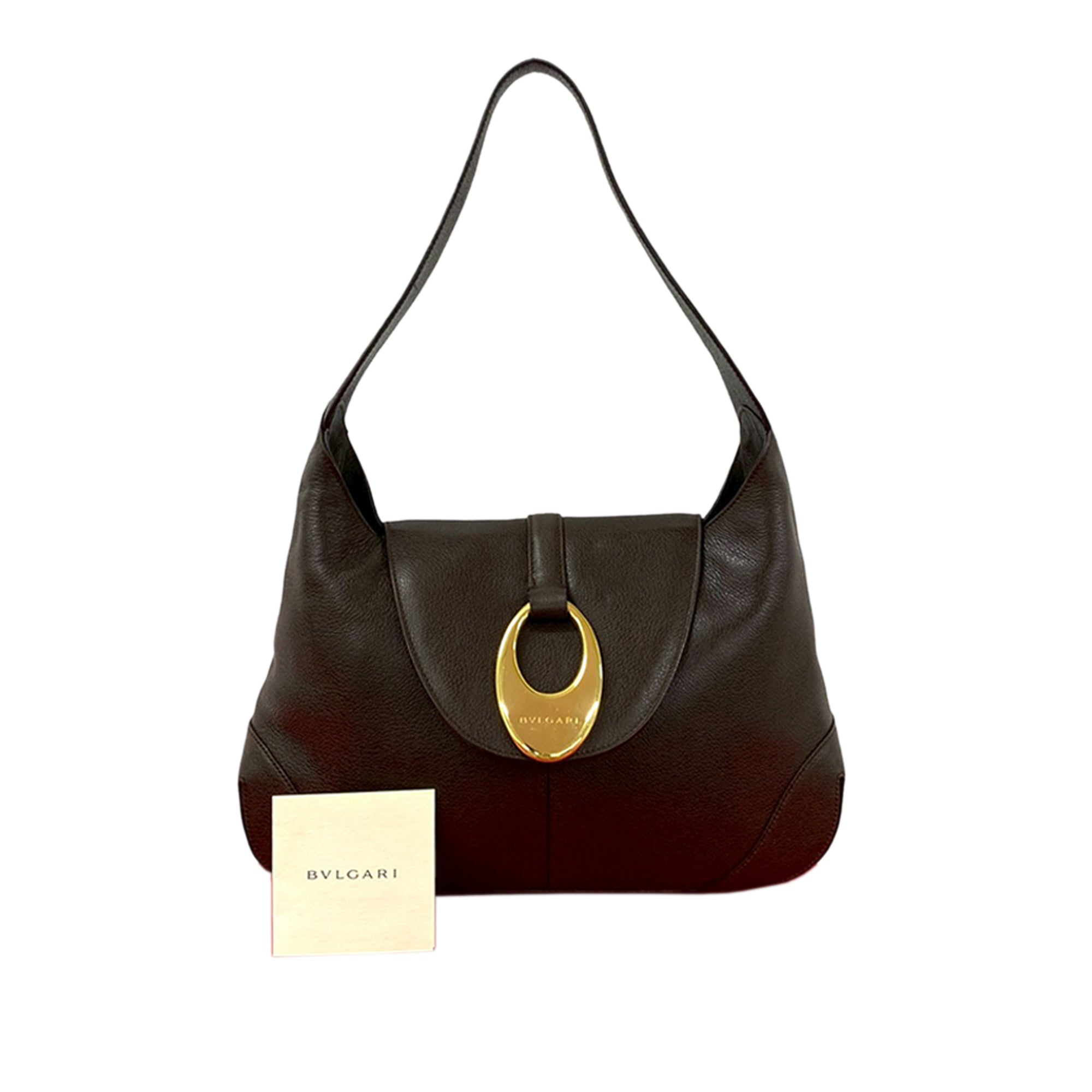 Leather Front Ring Hobo - Image 10