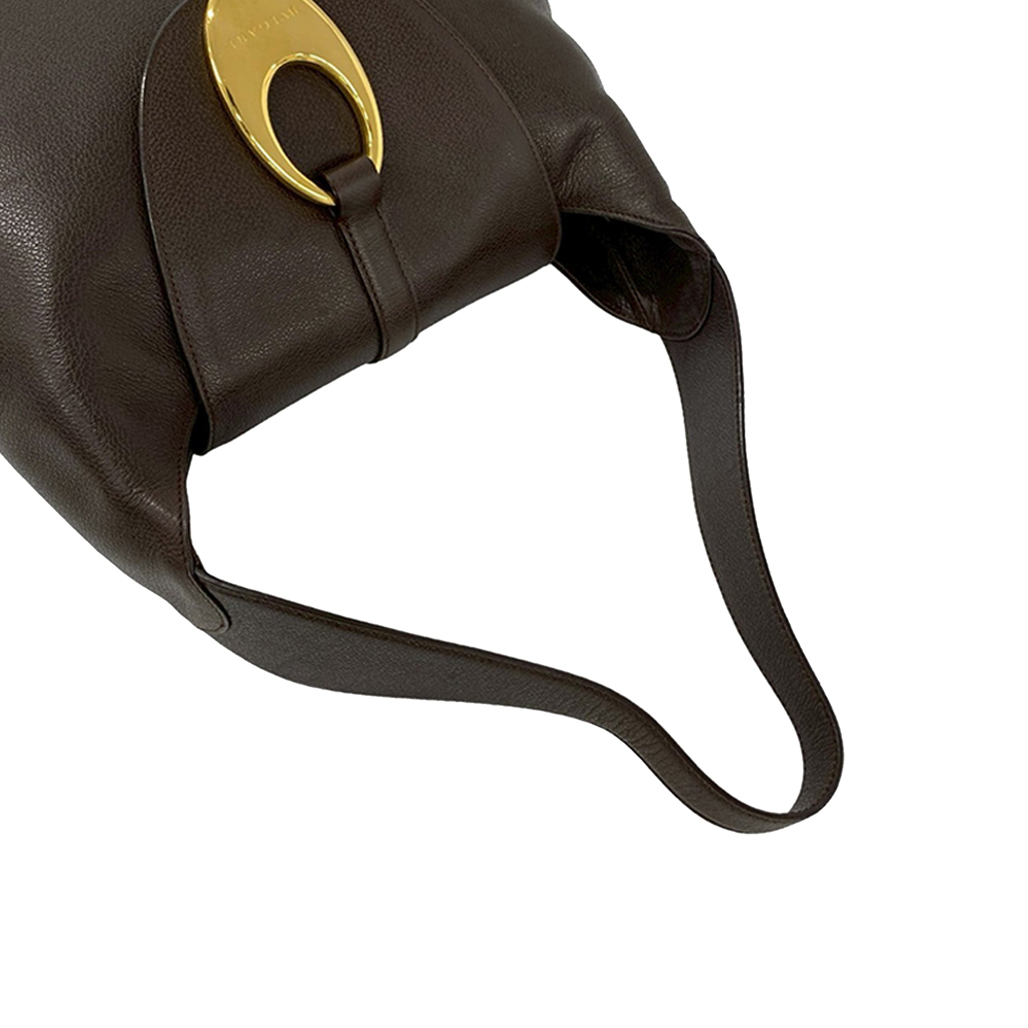 Leather Front Ring Hobo - Image 9