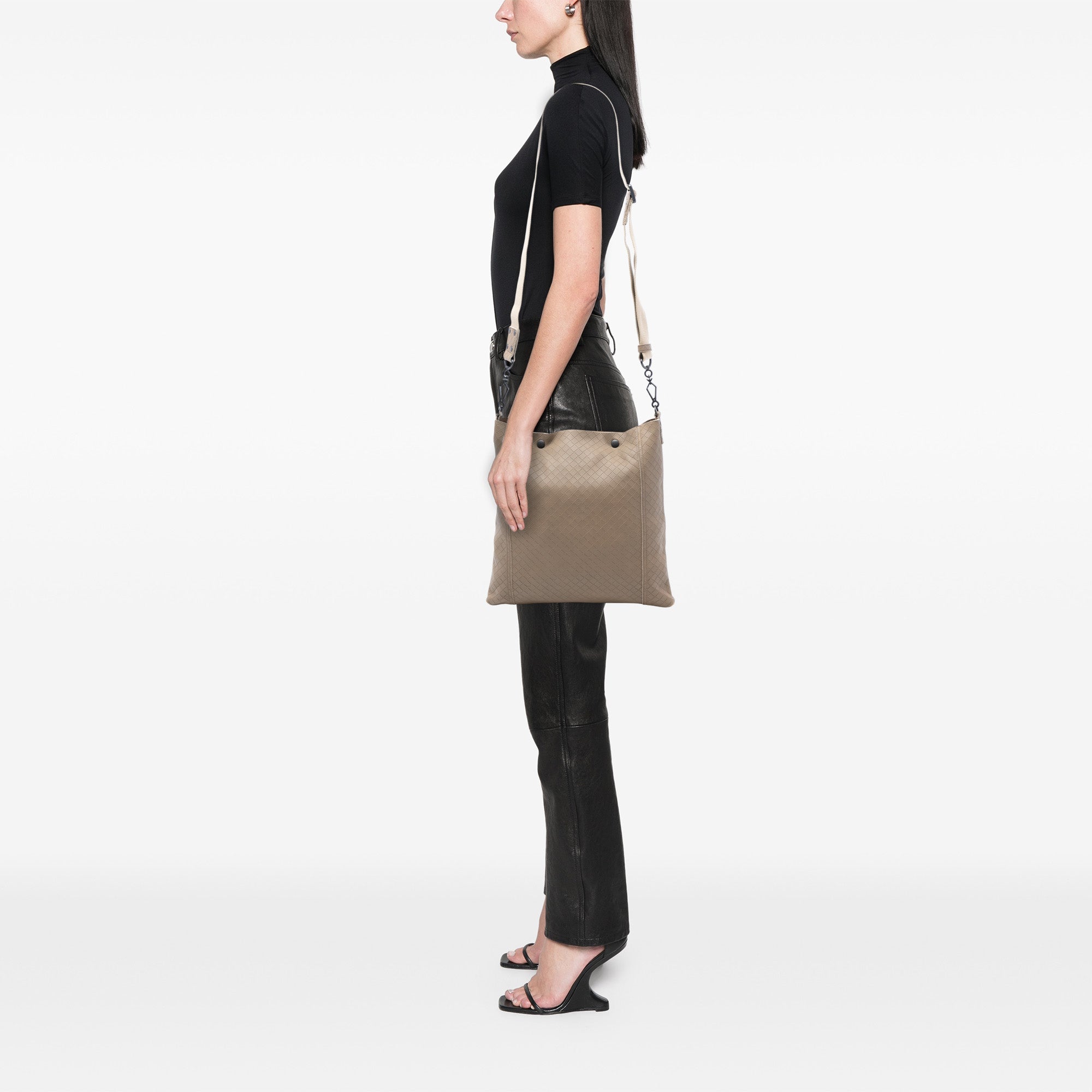Leather Intrecciomirage Crossbody - Image 7