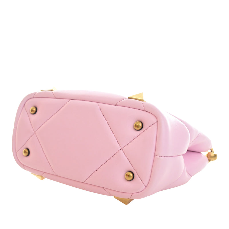 Small Nappa Roman Stud The Handle Bag - Image 12