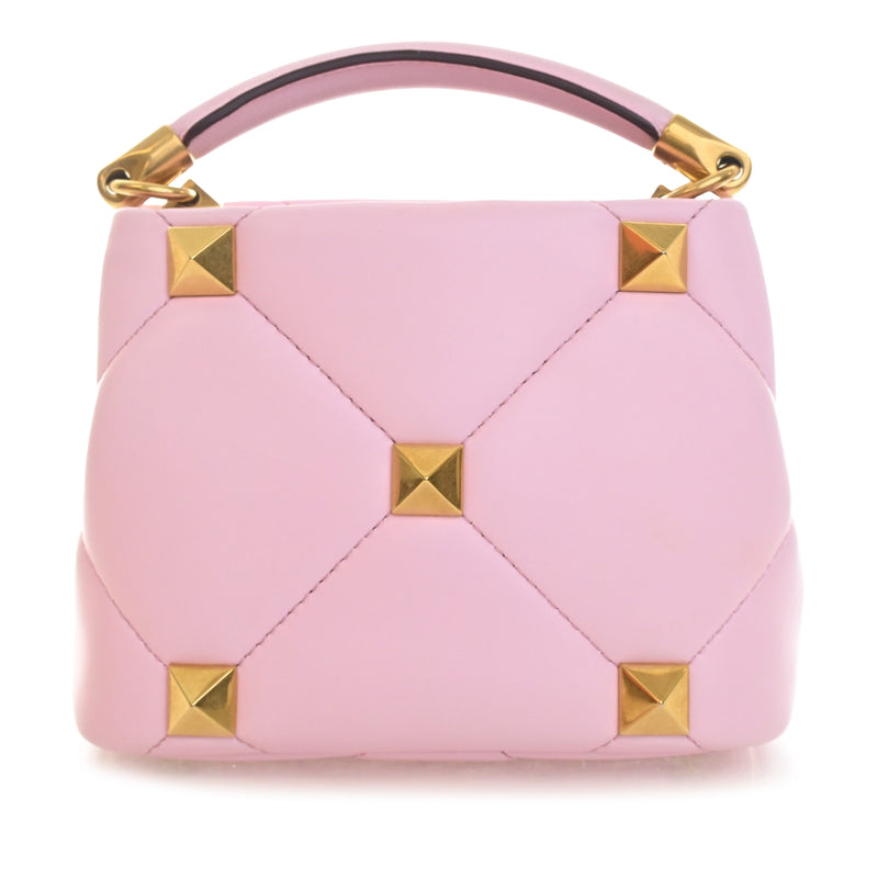 Small Nappa Roman Stud The Handle Bag - Image 2