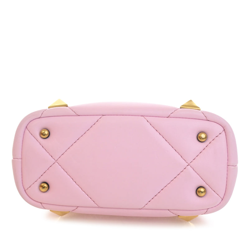 Small Nappa Roman Stud The Handle Bag - Image 3