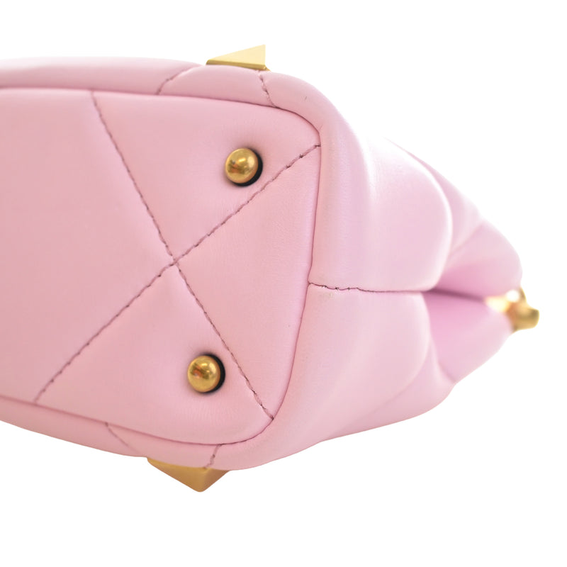 Small Nappa Roman Stud The Handle Bag - Image 7