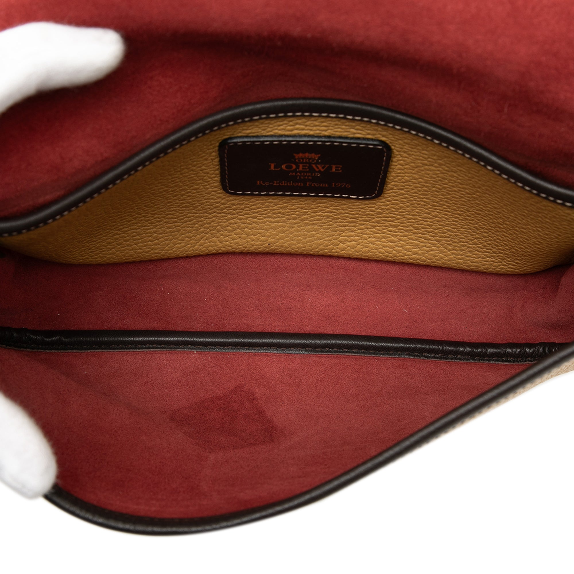 Leather Perforated Anagram Crossbody - Image 4