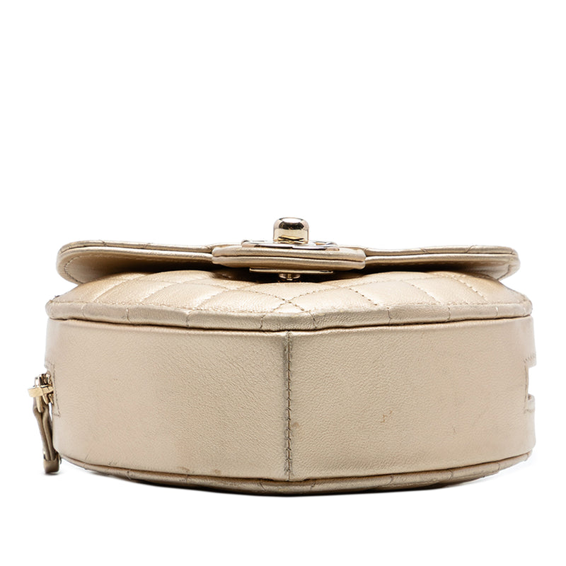 Mini Metallic Lambskin CC in Love Heart Crossbody - Image 3