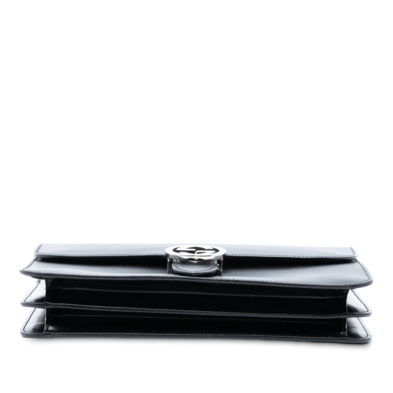 Medium Polished Calfskin Dollar Interlocking G Crossbody - Image 3