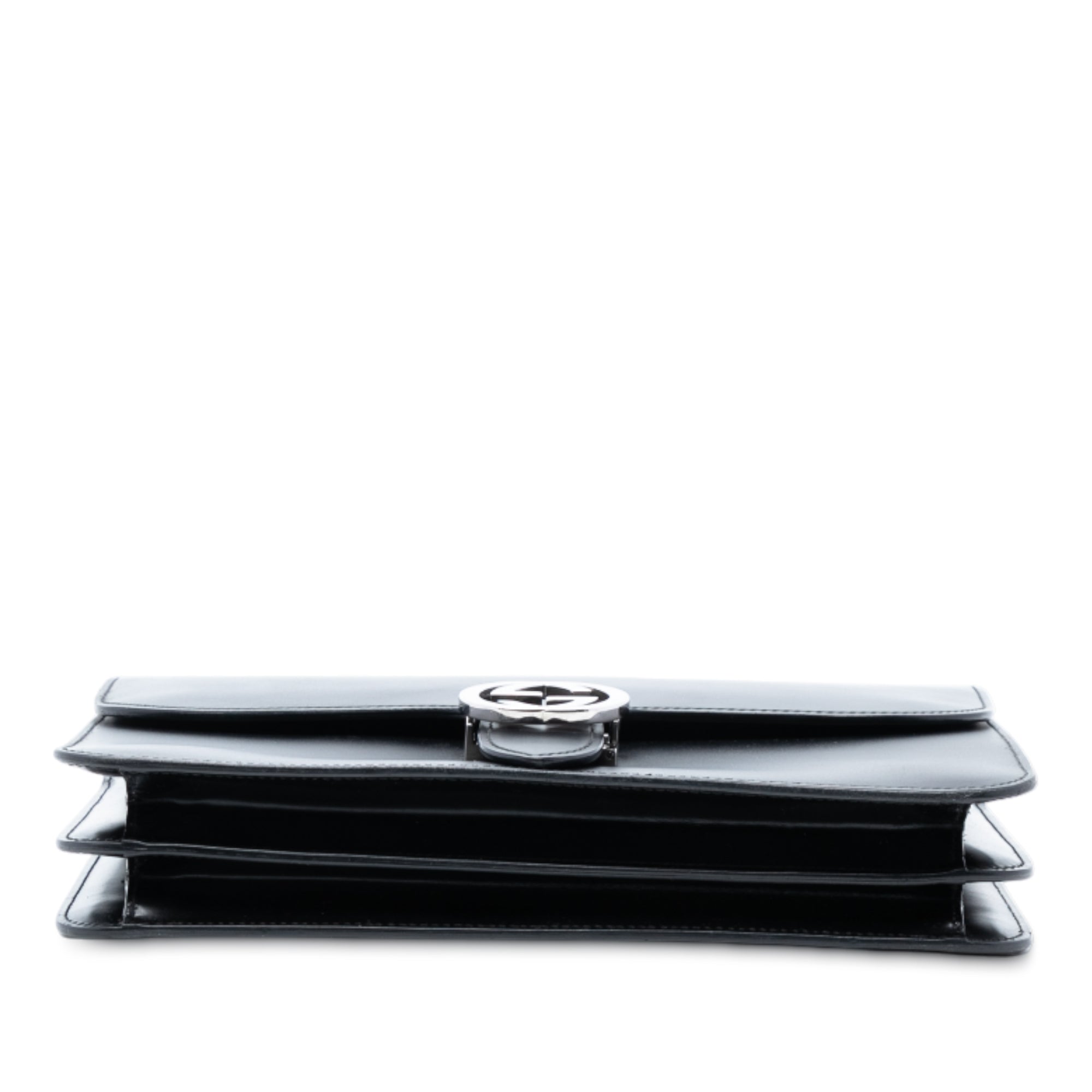 Medium Polished Calfskin Dollar Interlocking G Crossbody - Image 3