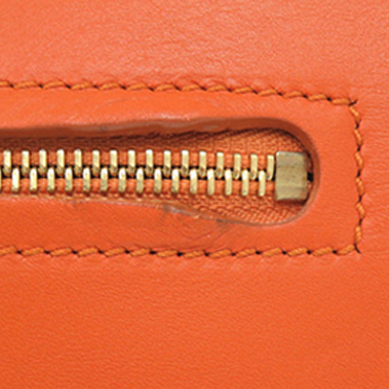 Small Tricolor Leather Gancini Sofia Satchel - Image 10
