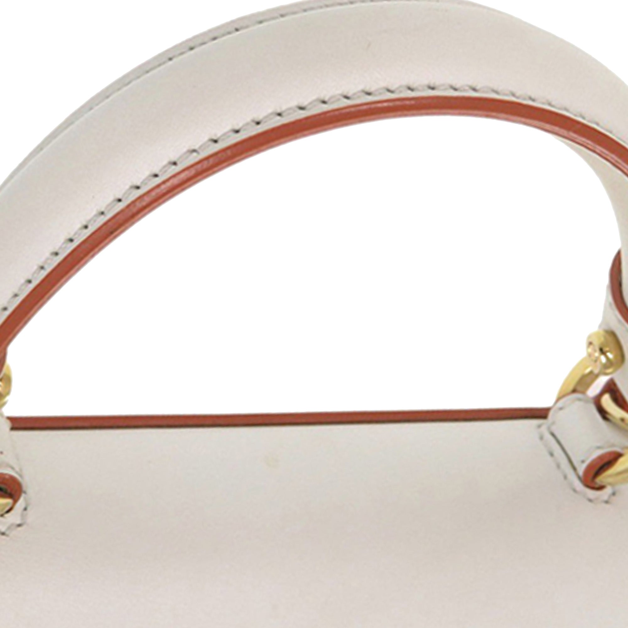Small Tricolor Leather Gancini Sofia Satchel - Image 16