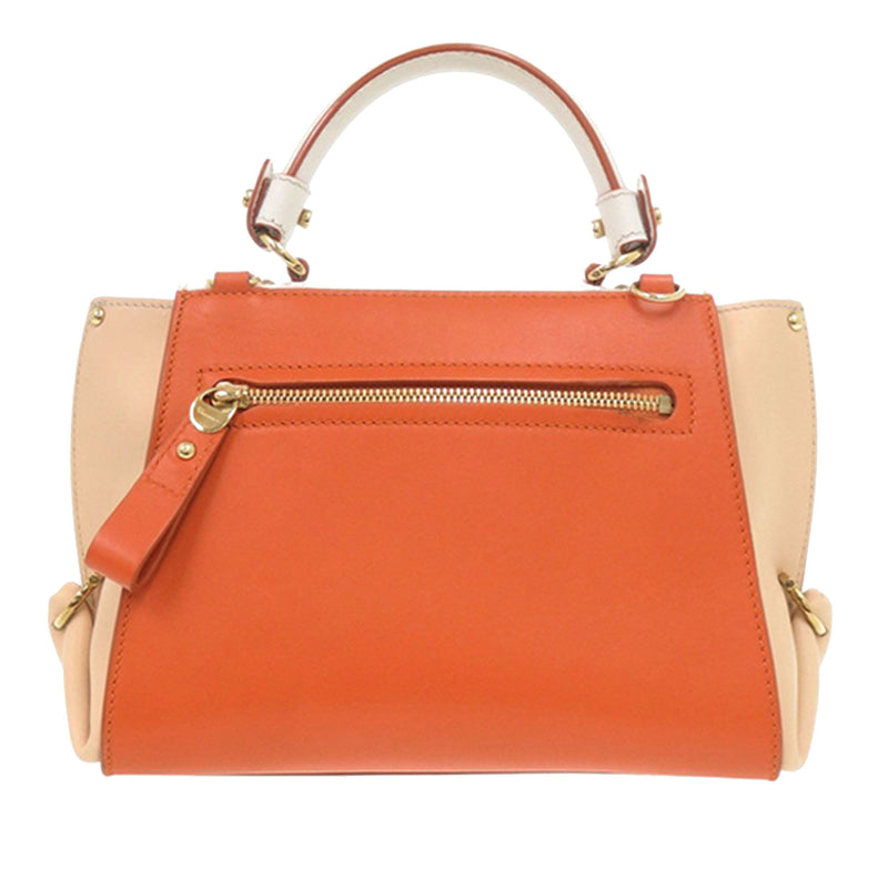 Small Tricolor Leather Gancini Sofia Satchel - Image 3