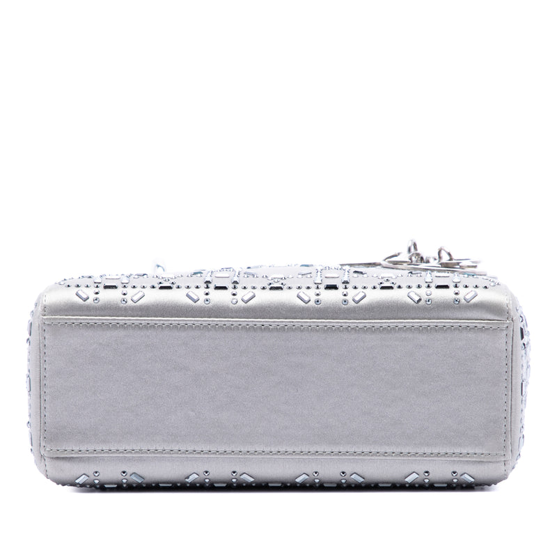 Mini Satin Cannage Crystal Embellished Lady Dior - Image 3