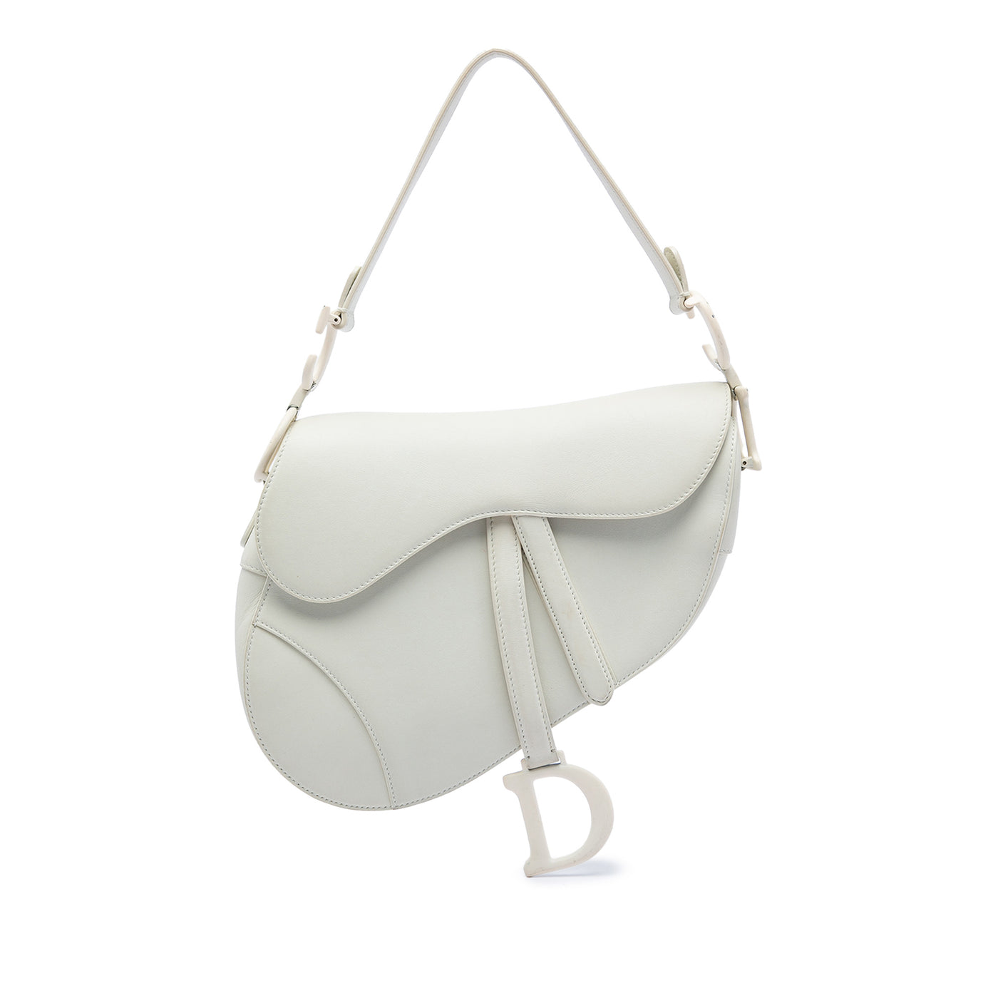 Grained Calfskin Saddle Bag - Image 1