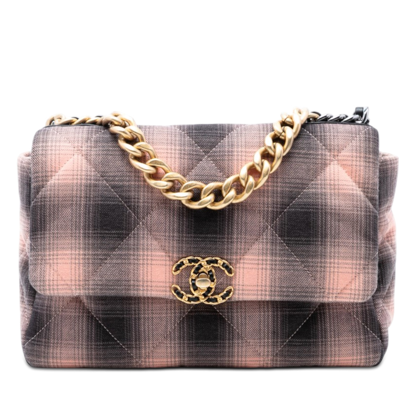 Large Cotton Check 19 Flap - Image 1