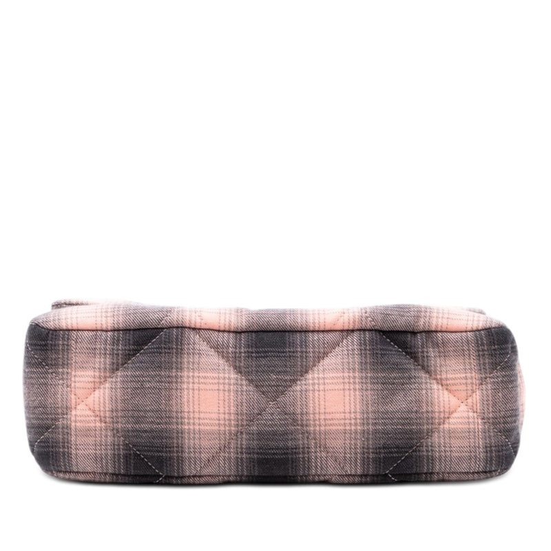 Large Cotton Check 19 Flap - Image 3