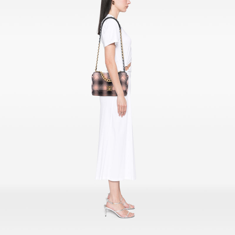 Large Cotton Check 19 Flap - Image 7