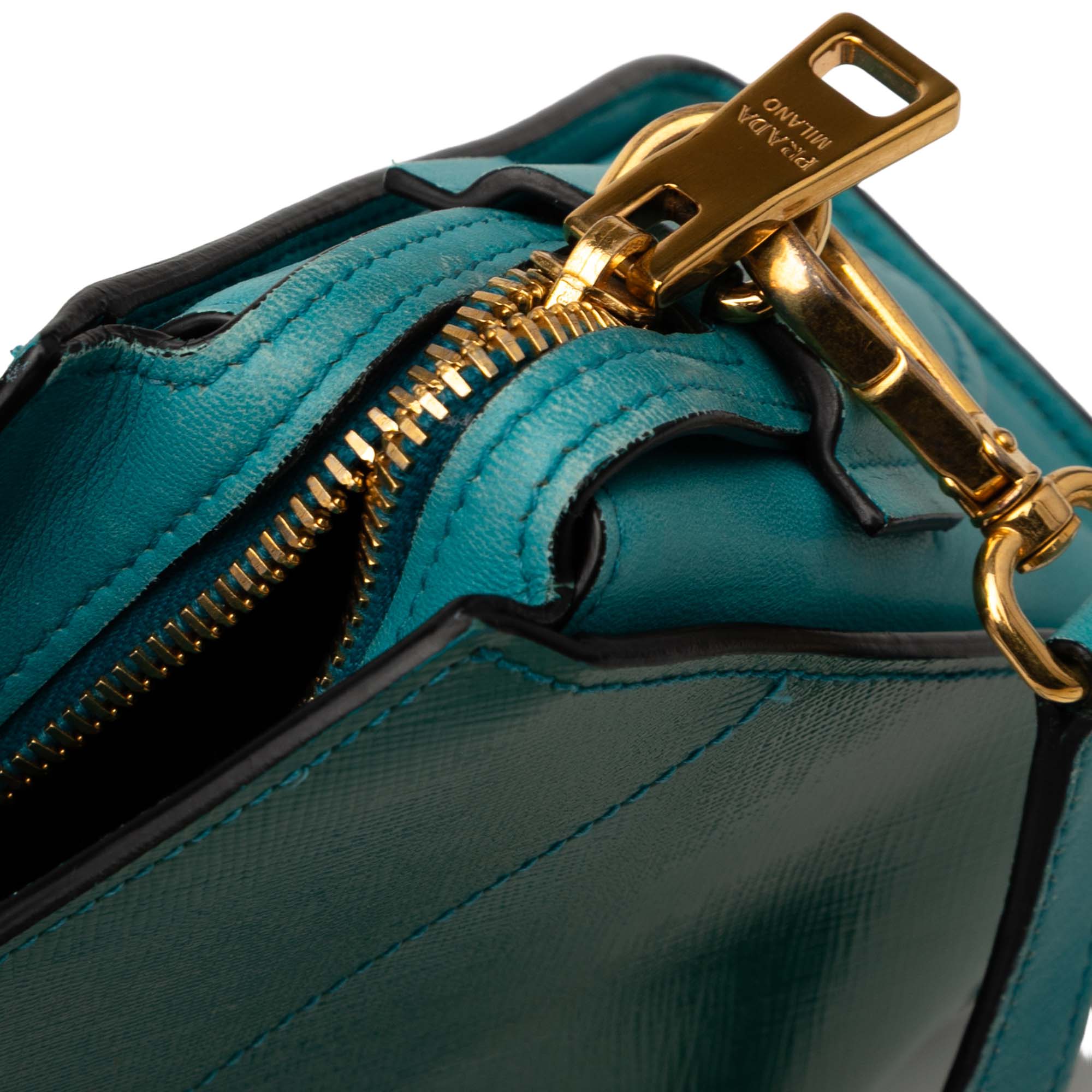 Bicolor Saffiano Vernice Esplanade Crossbody - Image 7