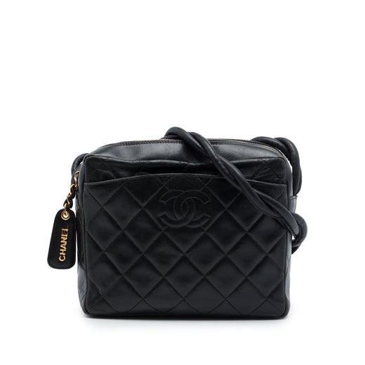CC Quilted Lambskin Twisted Strap Crossbody - Image 1