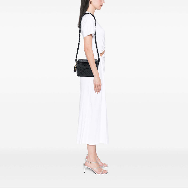 CC Quilted Lambskin Twisted Strap Crossbody - Image 6
