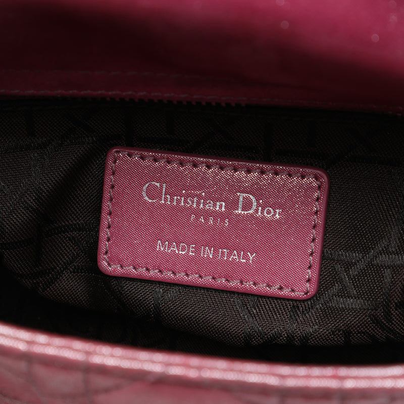 Mini Iridescent Lambskin Cannage Lady Dior - Image 5