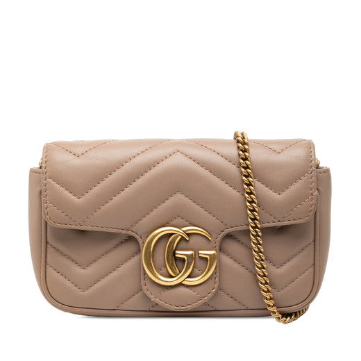 Mini GG Marmont Matelasse Calfskin Flap Crossbody - Image 1