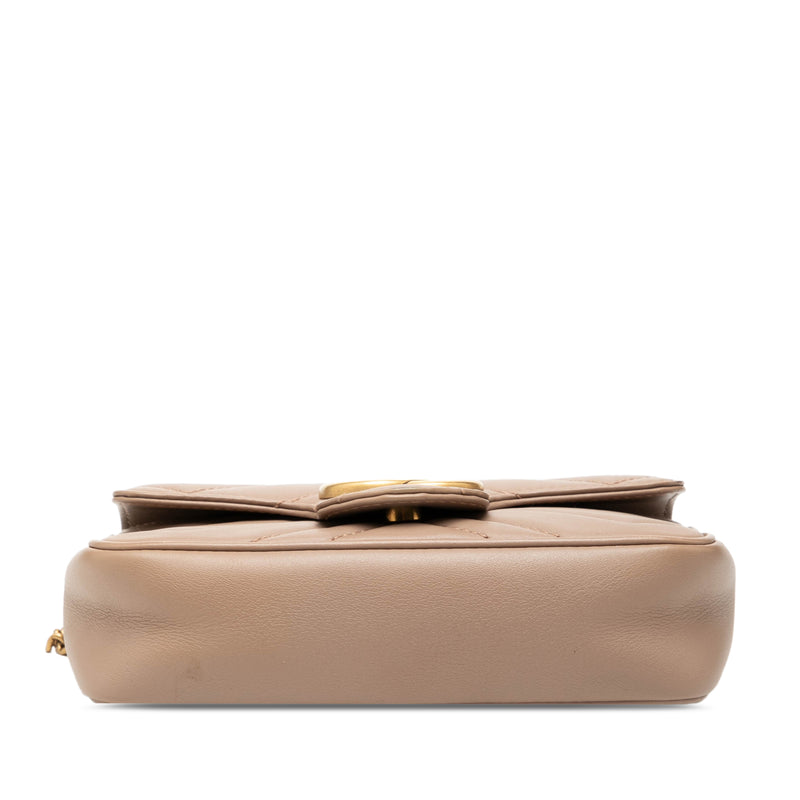 Mini GG Marmont Matelasse Calfskin Flap Crossbody - Image 3