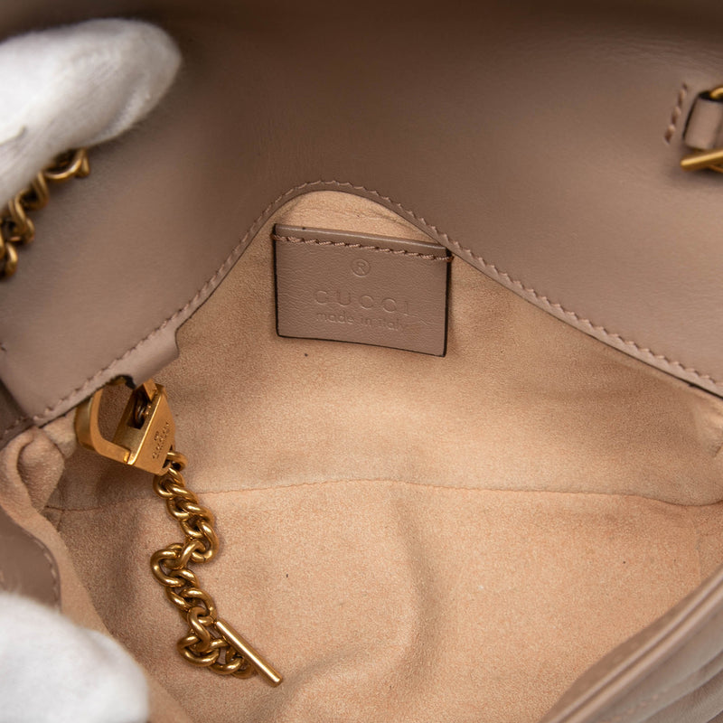 Mini GG Marmont Matelasse Calfskin Flap Crossbody - Image 4