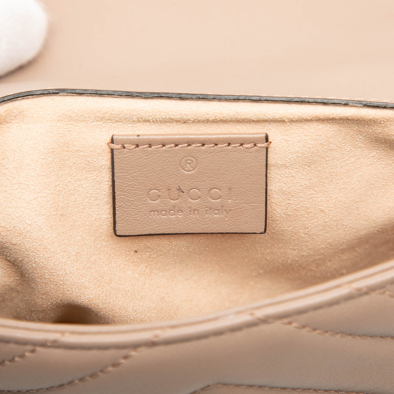Mini GG Marmont Matelasse Calfskin Flap Crossbody - Image 5