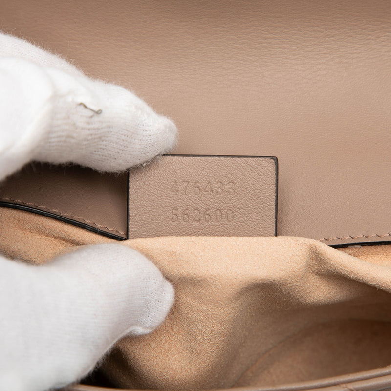 Mini GG Marmont Matelasse Calfskin Flap Crossbody - Image 6