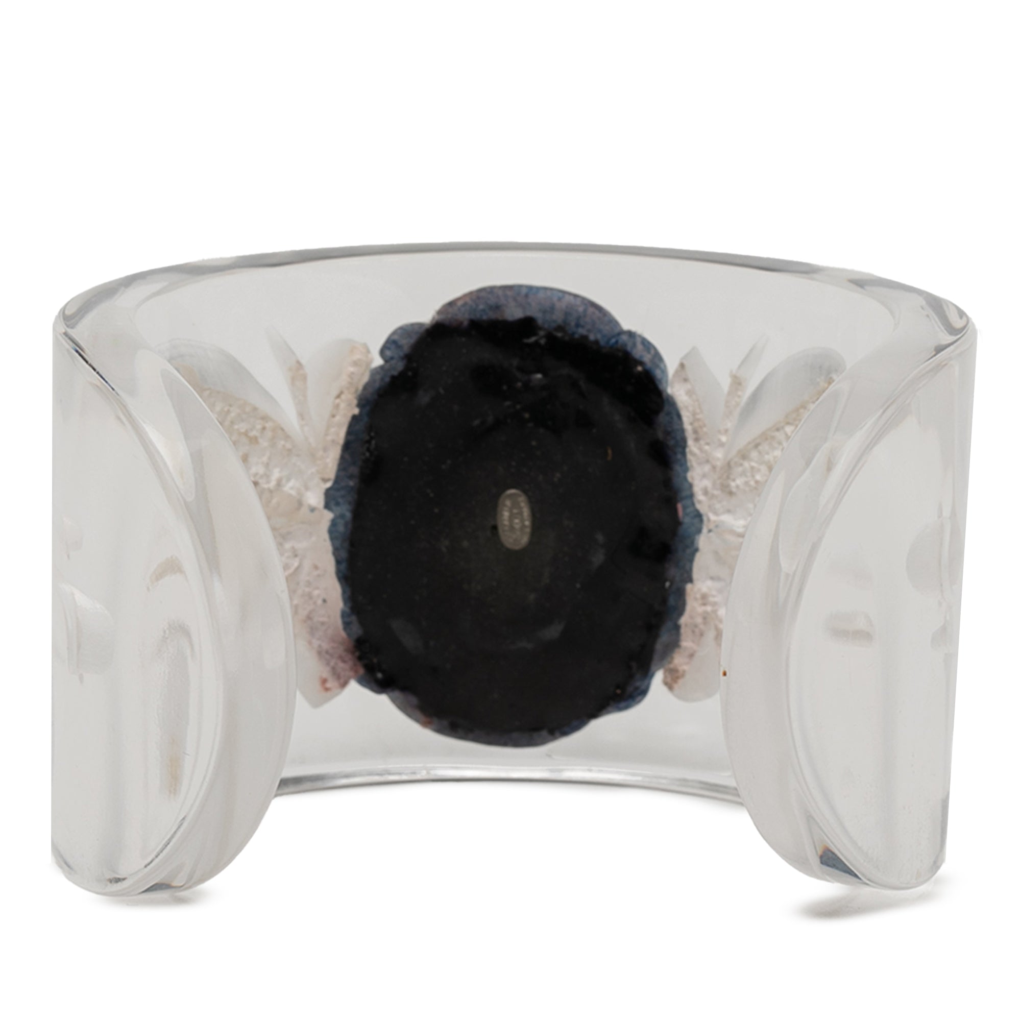 Lucite Camellia Cuff Bracelet - Image 3