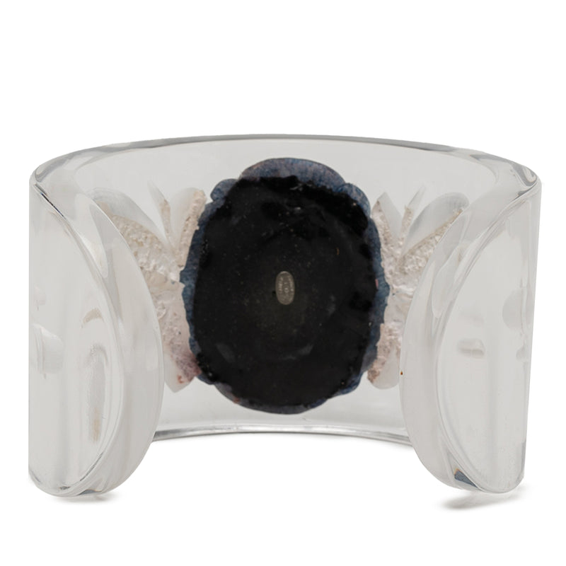 Lucite Camellia Cuff Bracelet - Image 3