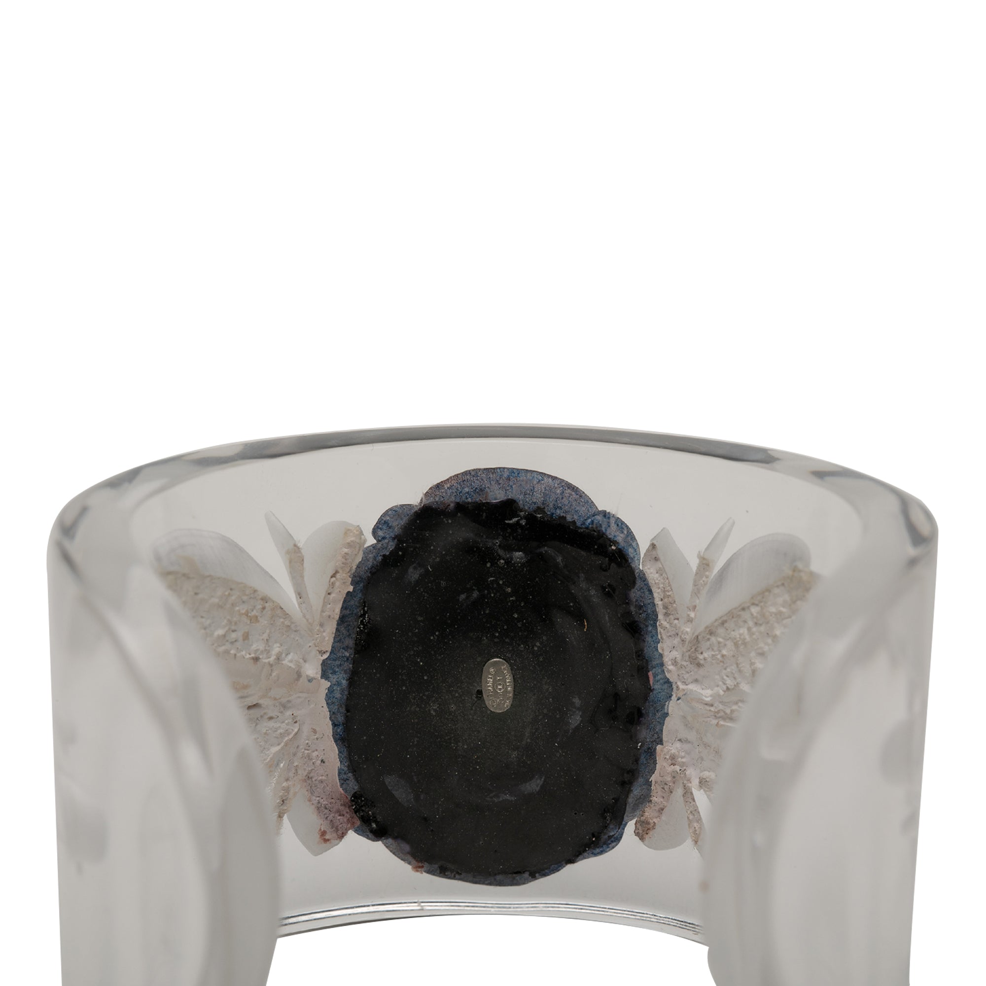 Lucite Camellia Cuff Bracelet - Image 4