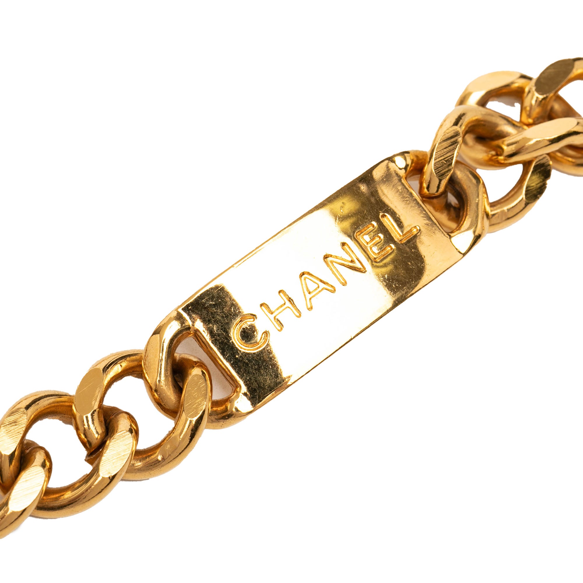 Gold Plated CC Medallion Chain Belt - Image 4