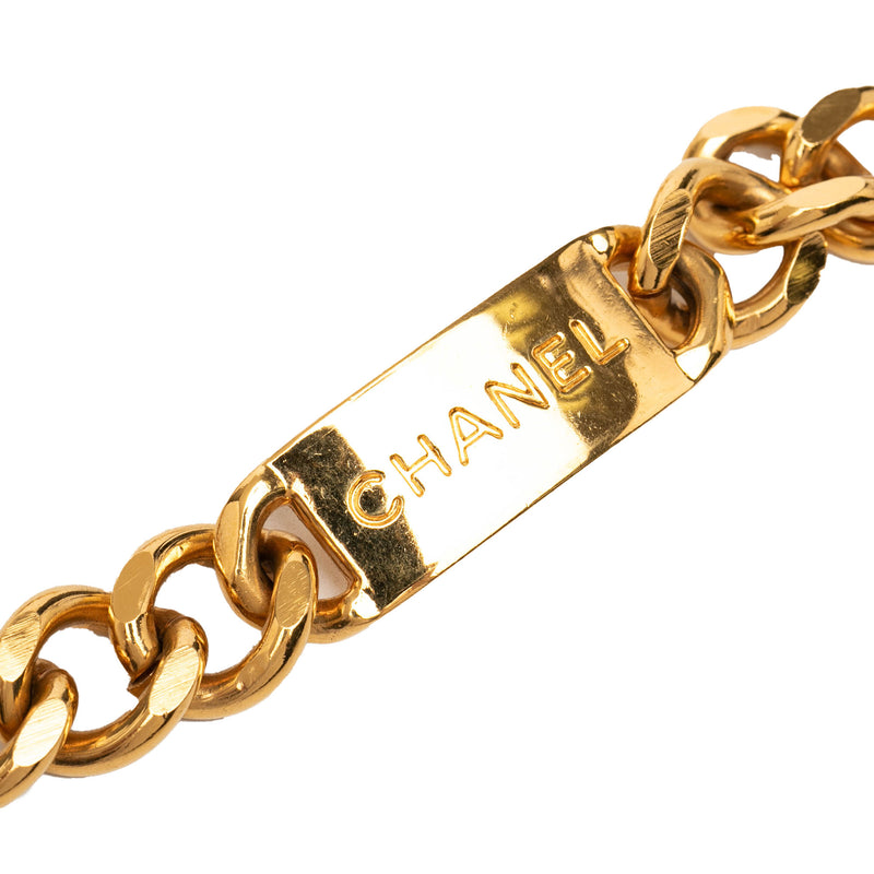 Gold Plated CC Medallion Chain Belt - Image 4
