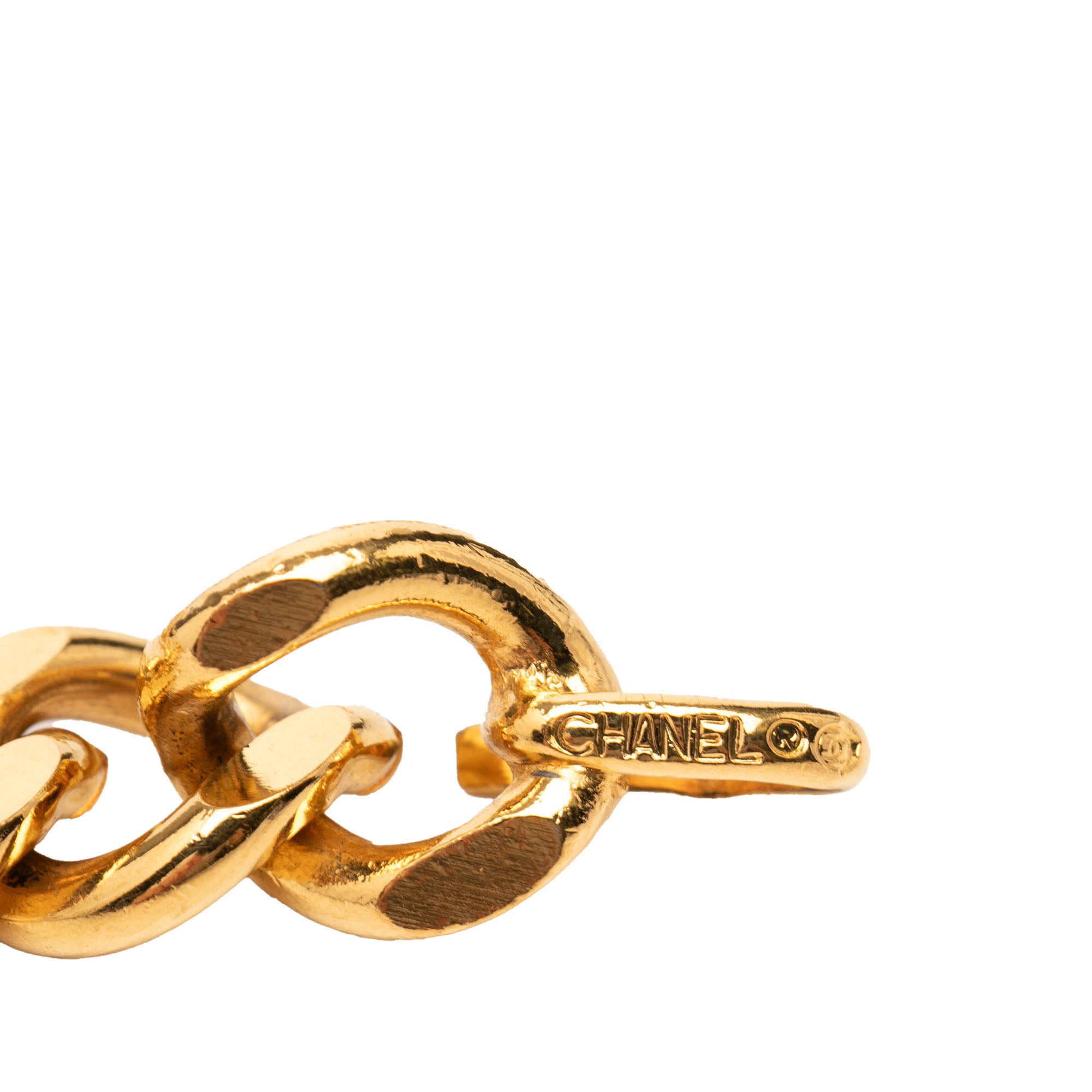 Gold Plated CC Medallion Chain Belt - Image 5