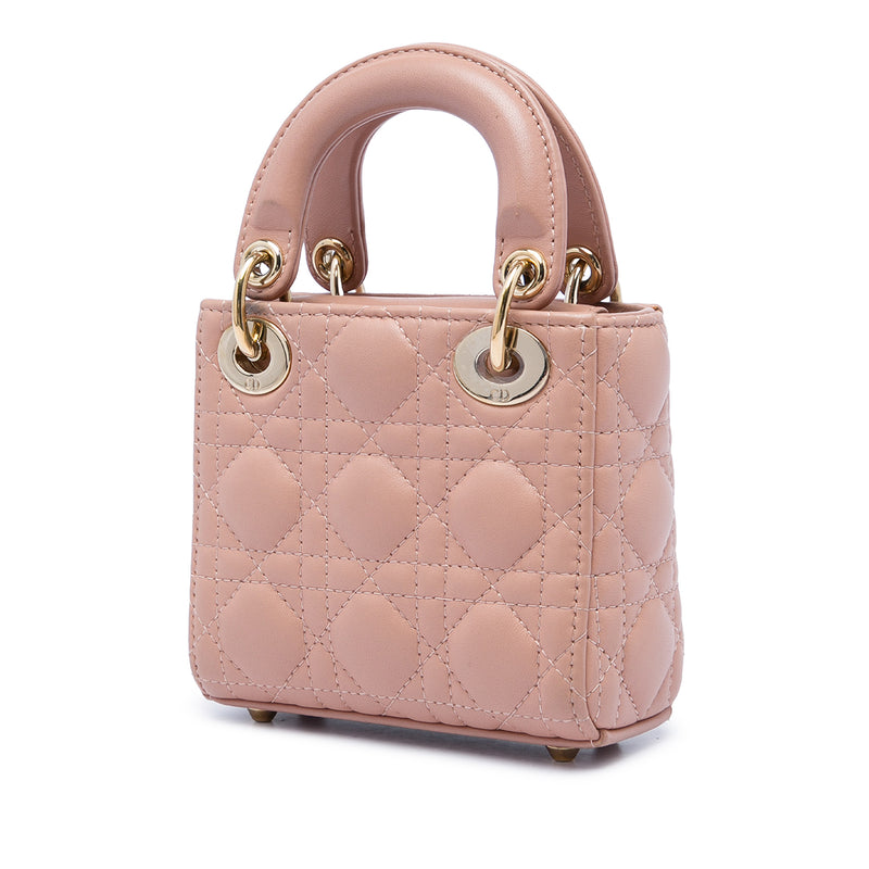 Micro Lambskin Cannage Lady Dior - Image 2