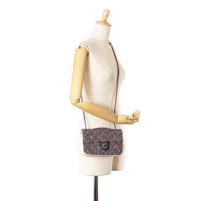 Mini Rectangular Tweed Single Flap - Image 7