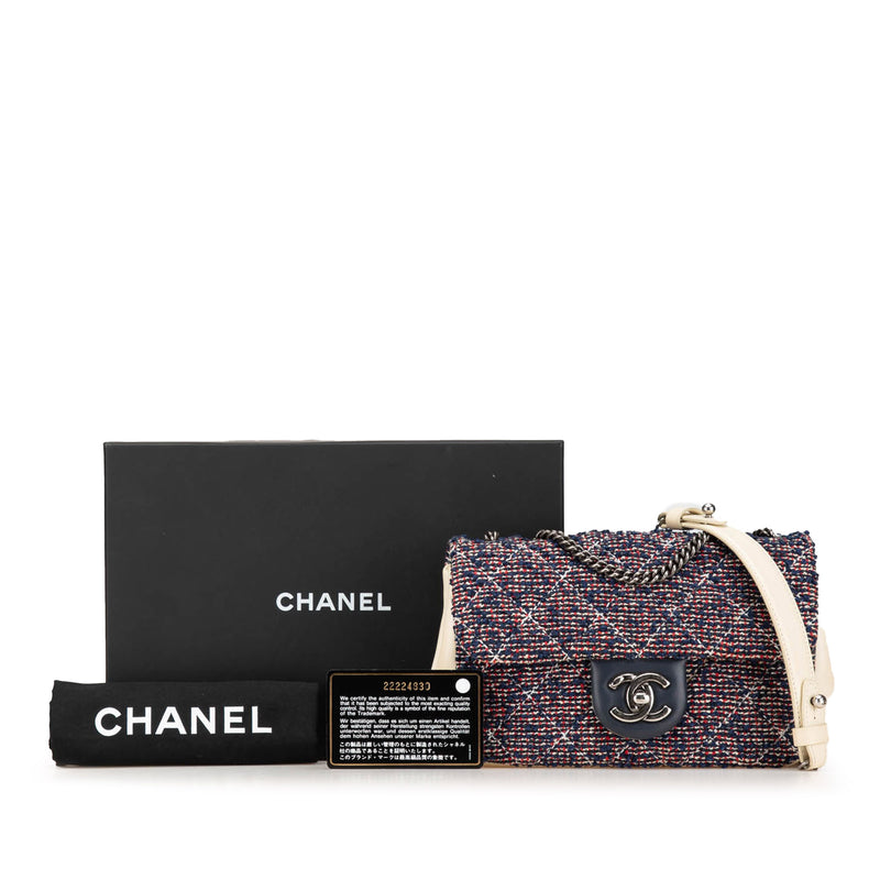 Mini Rectangular Tweed Single Flap - Image 8