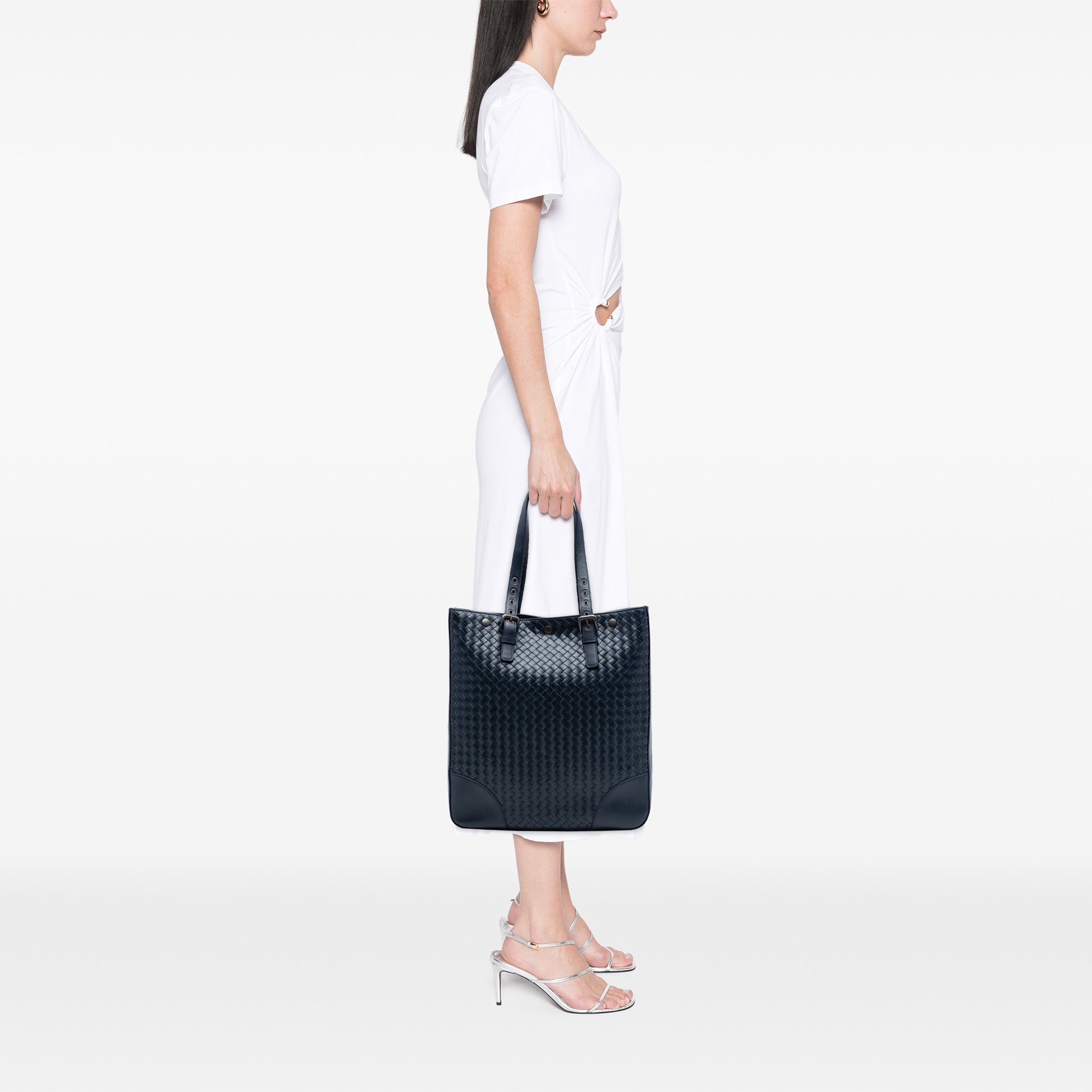 Nappa Intrecciato Belt Strap Tote - Image 6