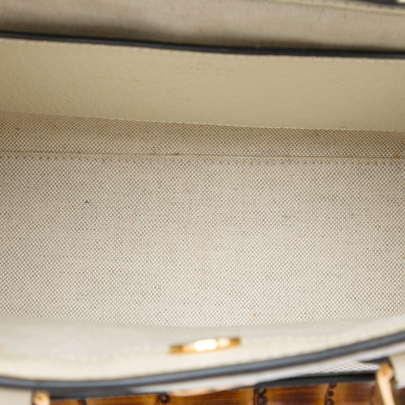 Medium Jumbo GG Canvas Bamboo Diana Satchel - Image 4