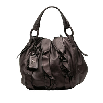 Nappa Mordore Ruffle Hobo - Image 1
