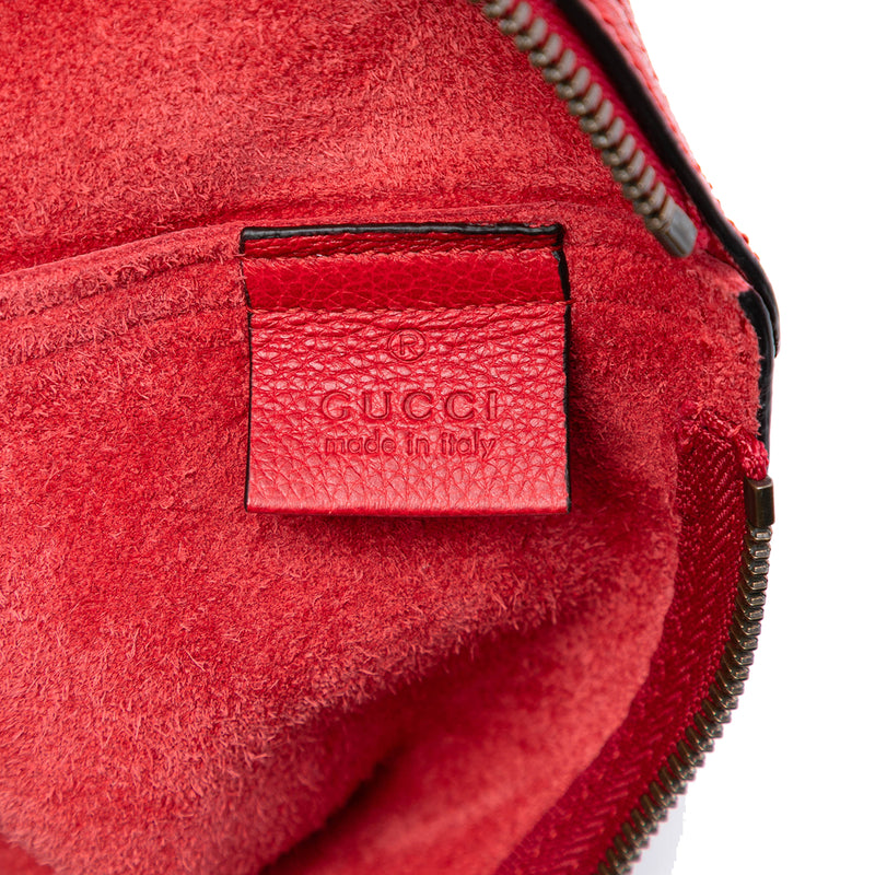 Medium Leather Logo Portfolio Clutch - Image 5