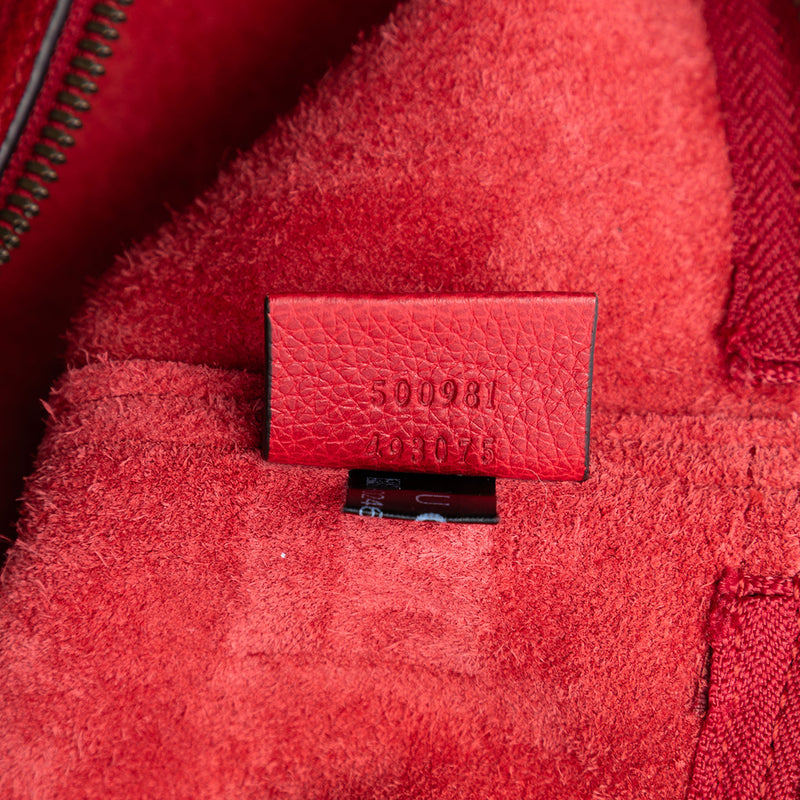 Medium Leather Logo Portfolio Clutch - Image 6