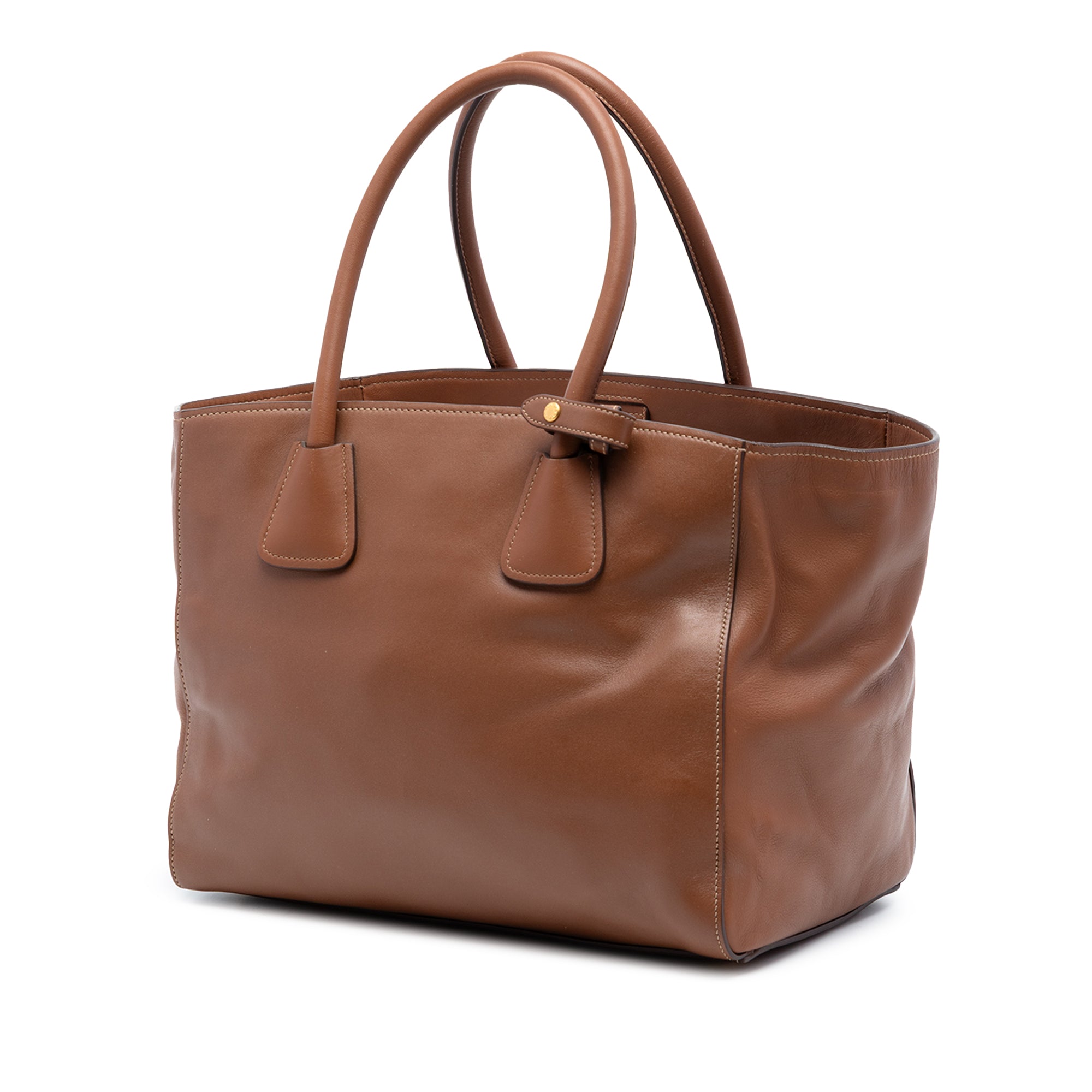Soft Calf Front Pocket Open Convertible Tote - Image 2